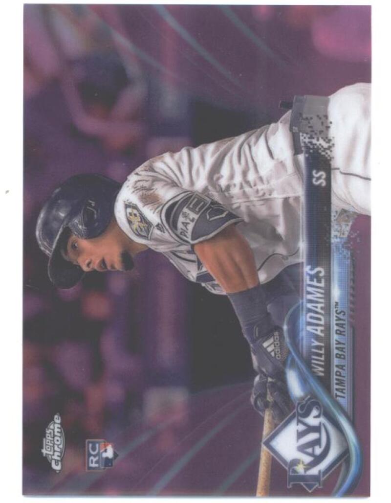 2018 Topps Chrome Update Refractors Pink #HMT56 Willy Adames Tampa Bay Rays NM-MT